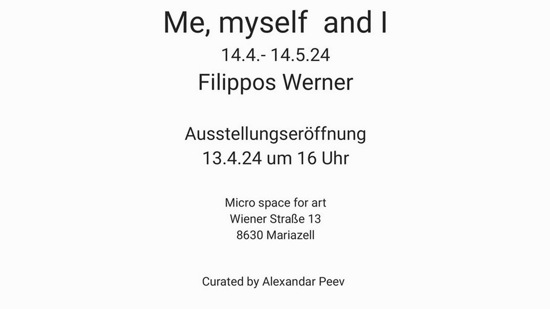 Ausstellungseröffnung Me, myself and I Mariazell Online
