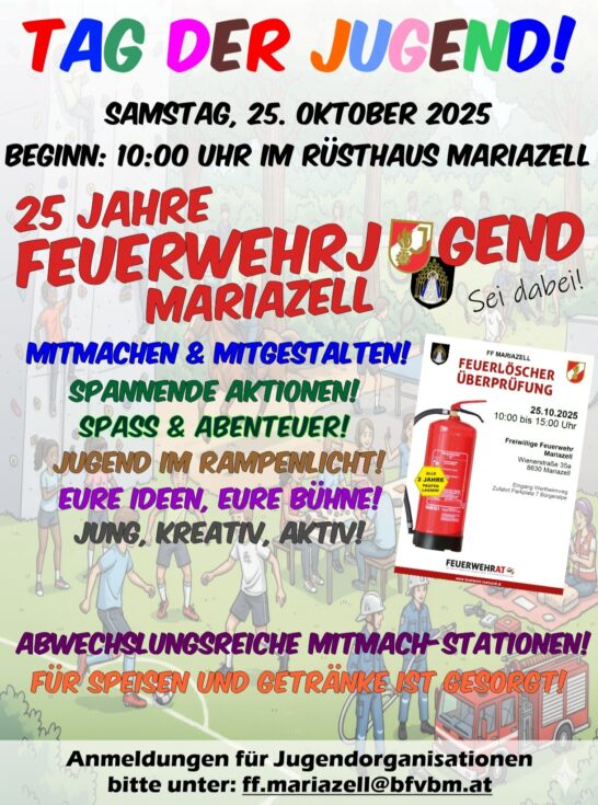 Tag der Jugend - Plakat: Freiwillige Feuerwehr Mariazell