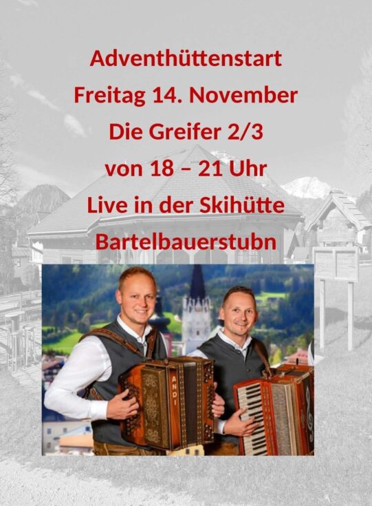 Adventhüttenstart - Plakat: Facebook