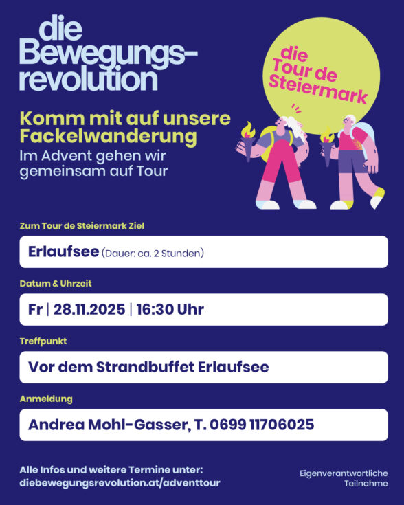 Plakat Fackelwanderung Erlaufsee