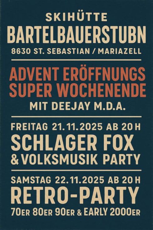 Advent Eröffnungs super Wochenende - Plakat: Facebook