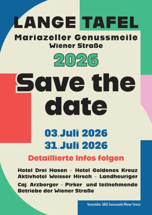 Lange Tafel - Grafik: zVg ARGE Genussmeile Wiener Straße