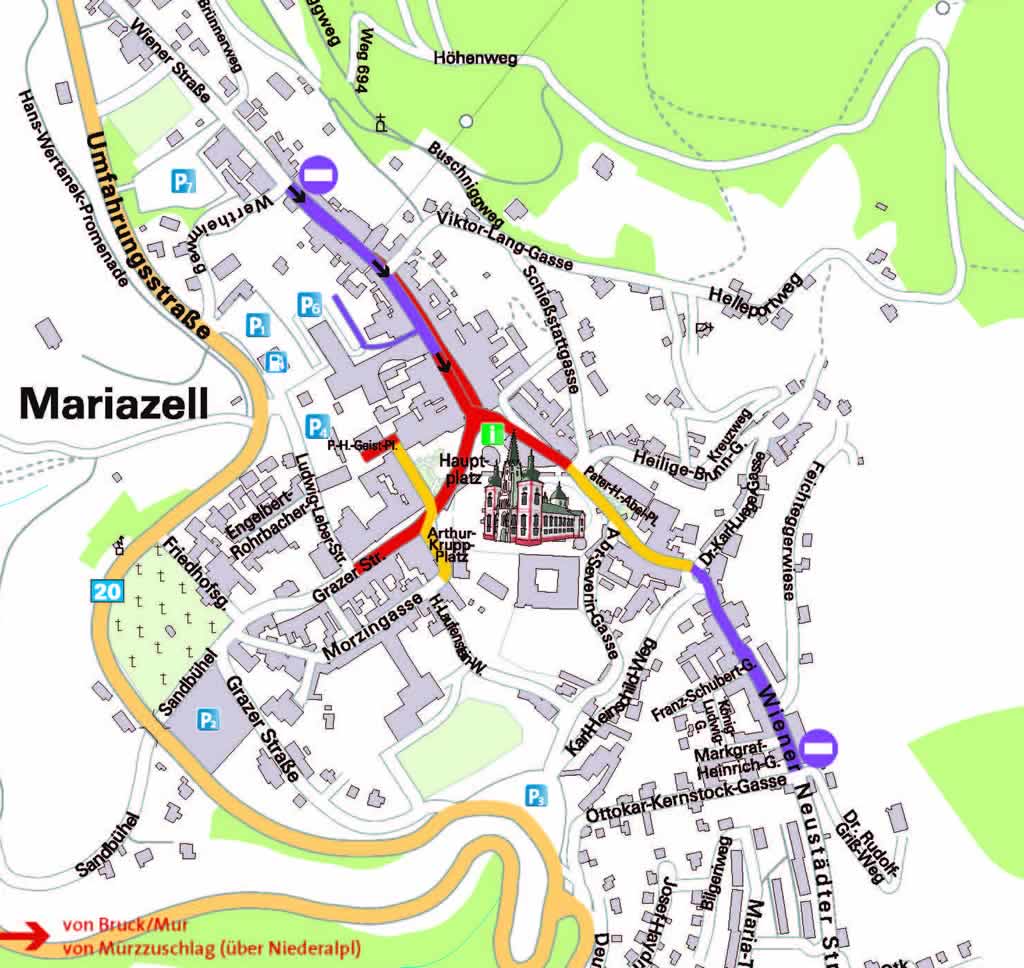 Verkehrsmaßnahmen Advent - Samstag, Sonntag und Feiertag