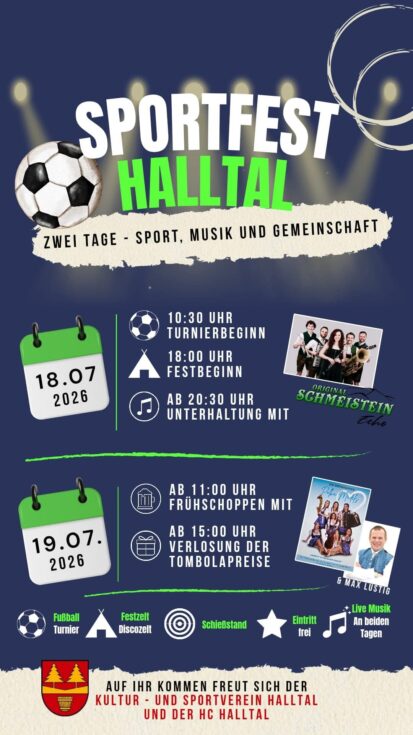 Plakat - Sportfest HC Halltal