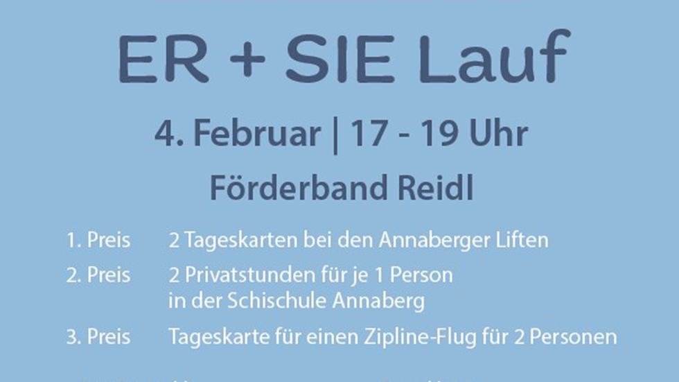 ER + SIE Lauf Plakat