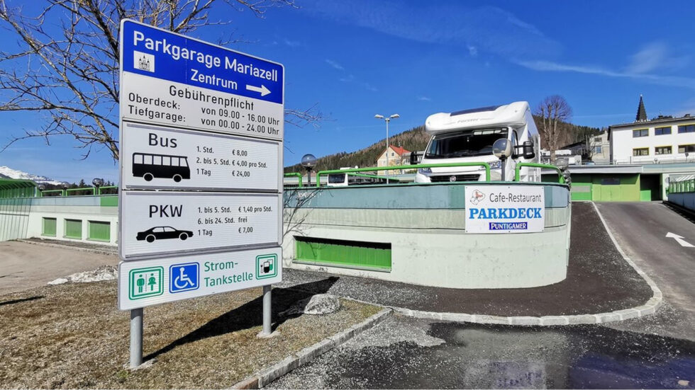 Einfahrt Parkgarage Mariazell - Foto: TV Hochsteiermark Brigitte Digruber