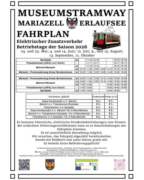 Fahrplan Elektrischer Zusatzverkehr 2026