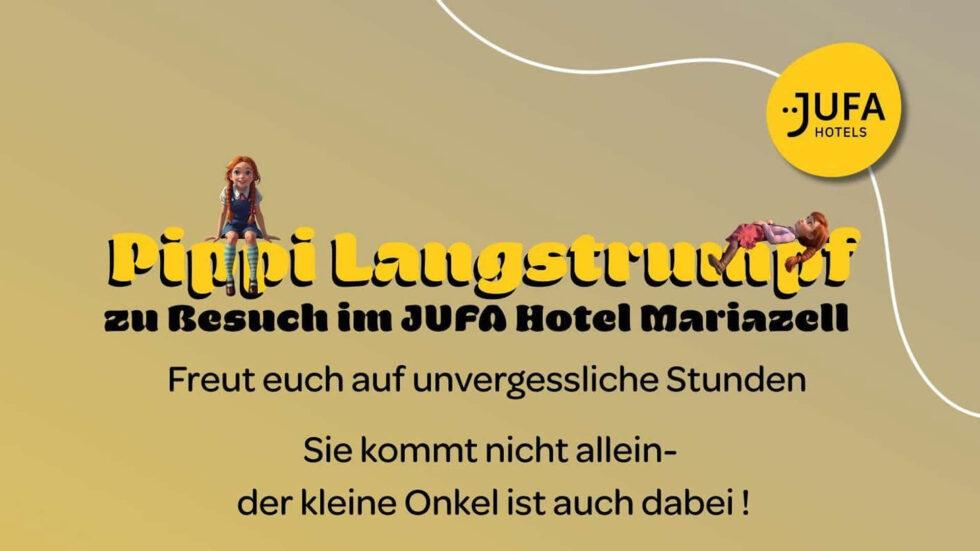 Pippi Langstrumpf zu Besuch im JUFA Hotel Mariazell