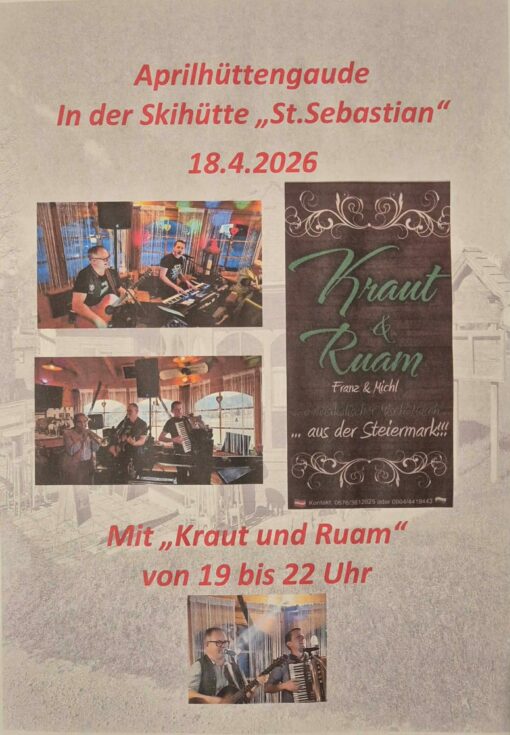 Aprilhüttengaude in der Bartelbauerhütte