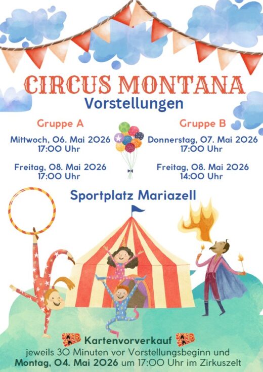 Circus Montana Vorstellungen 2026