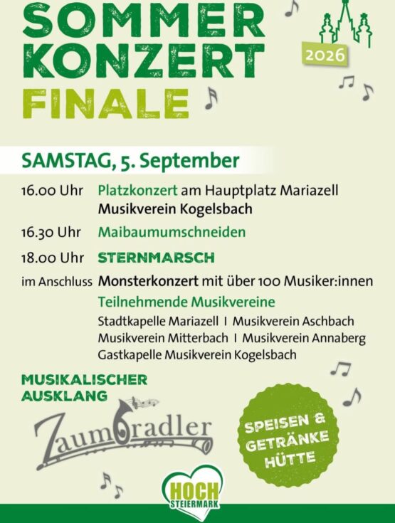 Plakat Abschluss der Sommerkonzerte 2026