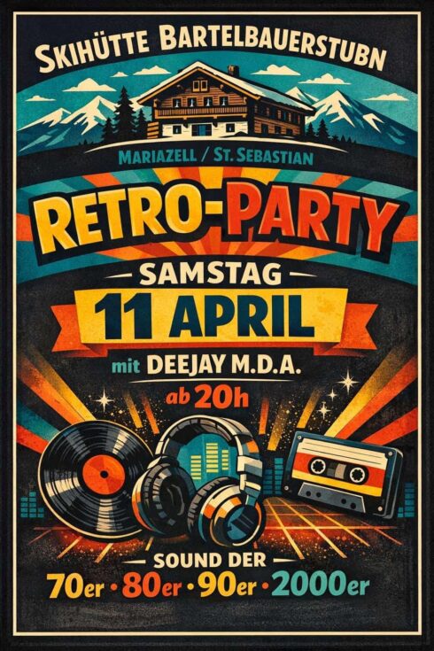 Retro-Party in der Bartelbauerhütte