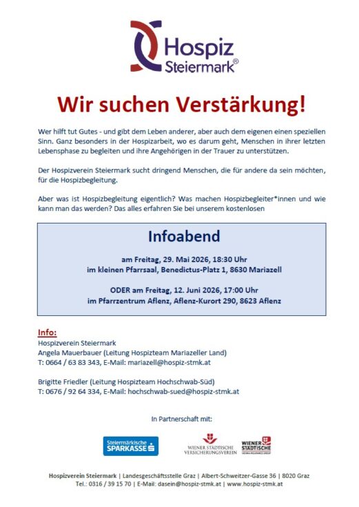 Informationsabend Hospizaufbauseminar