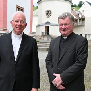 Erzbischof Franz Lackner (Vorsitzender der Bischofskonferenz) und Bischof Manfred Scheuer (stv. Vorsitzender) - Foto: kathpress/Paul Wuthe