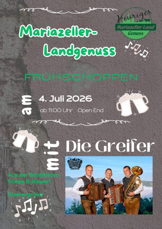 Frühschoppen beim Landgenussheuriger