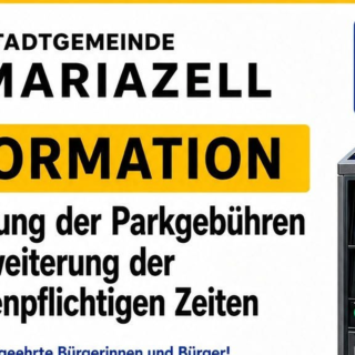 Parkgebühren-Info der Stadtgemeinde Mariazell