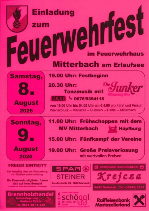 Plakat FF-Fest Mitterbach