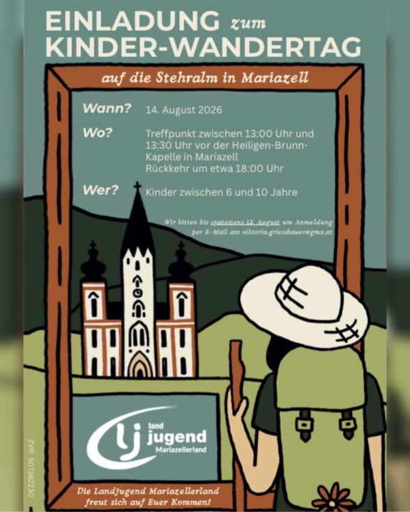 Einladung zum Kinder-Wandertag - Landjugend Mariazellerland/Ötscherland