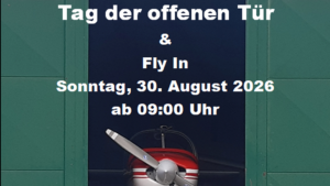 Plakat Tag der offenen Tür 2026 - Segelflugsportklub Mariazell