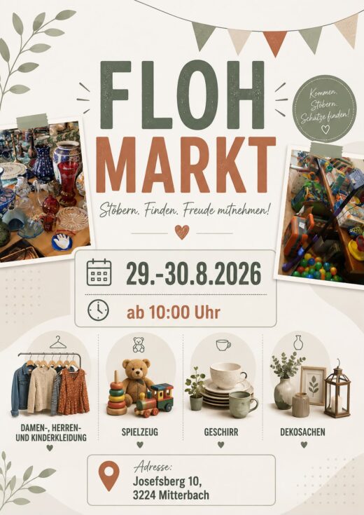 Plakat Flohmarkt Josefsberg