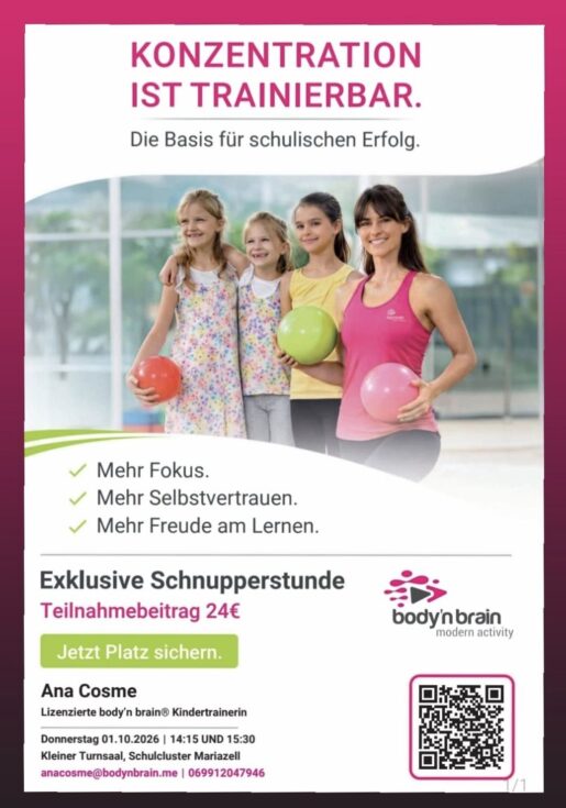 Konzentration ist trainierbar. Foto: Ana Cosme/lizenzierte body'n brain Kindertrainerin