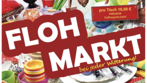 Plakat Flohmarkt St. Sebastian - Sportverein St. Sebastian