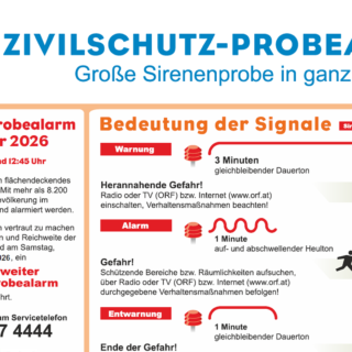 Zivilschutz-Probealarm - Foto: Zivilschutzverband Steiermark