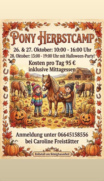 Pony-Herbstcamp am Königbauerhof